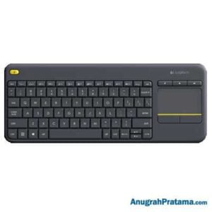 LOGITECH K400 Plus Wireless Touch Keyboard - Black
