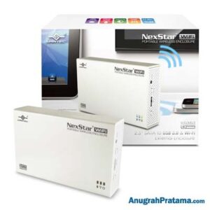 Vantec NexStar 2.5-Inch SATA USB3.0 Portable and Wireless Wi-Fi (NST-260WS3-WH) Hard Drive External