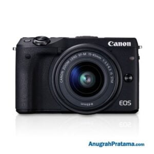 CANON EOS M3 Kit (EF-M15-45mm) 24.2MP Mirrorless Camera - Black