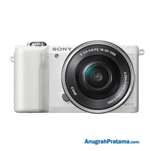 SONY Alpha [a5000] Mirrorless Digital Camera with 16-50mm Lens (White)