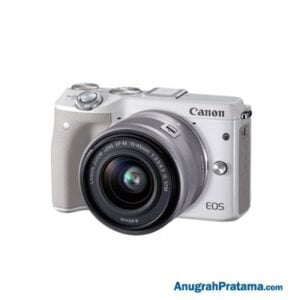 CANON EOS M3 White with EF-M15-45mm + Memory 32GB + Tripod