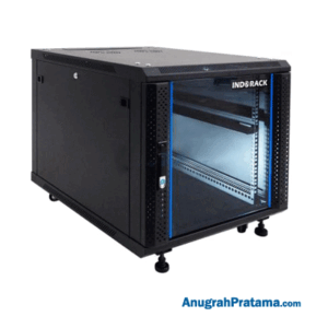 INDORACK IR8010G Standing Close Rack 10U Glass Door