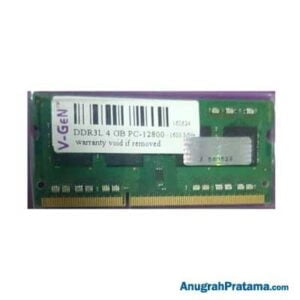 V-GEN 4GB SODIMM DDR3L PC12800 Memory
