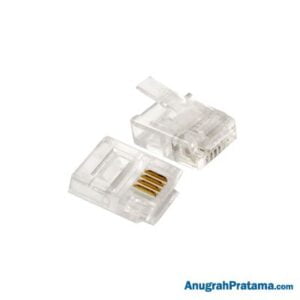 Connector Phone RJ11 - 100pcs