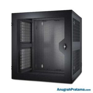 APC AR100HD NetShelter WX 13U w/Threaded Hole Vertical Mounting Rail Vented Front Door Black