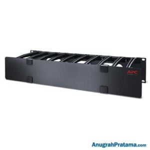 APC AR8606 Horizontal Cable Manager, 2U x 6" Deep, Single-Sided with Cover