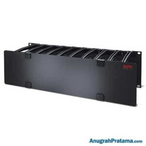 APC AR8605 Horizontal Cable Manager, 3U x 6" Deep, Single-Sided with Cover