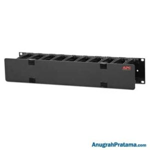 APC AR8600A Horizontal Cable Manager, 2U x 4" Deep, Single-Sided with Cover