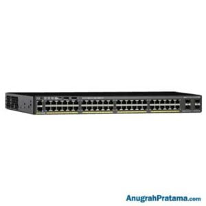 CISCO Catalyst 2960-X 48 GigE PoE 370W, 4 x 1G SFP, LAN Base - WS-C2960X-48LPS-L