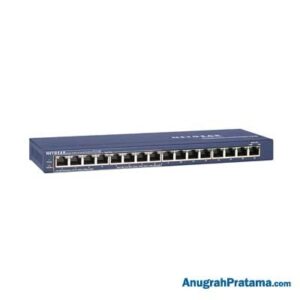 NETGEAR FS116P 16-Port Fast Ethernet Unmanaged Switch with 8-Port PoE