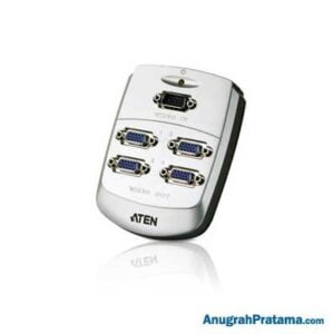 ATEN 4-Port VGA Splitter Wall Plate (VS84) - Plastic