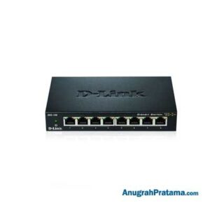 D-LINK DGS-108 8-Port Gigabit Desktop Switch In Metal Casing