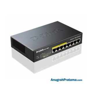 D-LINK DGS-1008P 8-Port Gigabit PoE Desktop Switch In Metal Casing