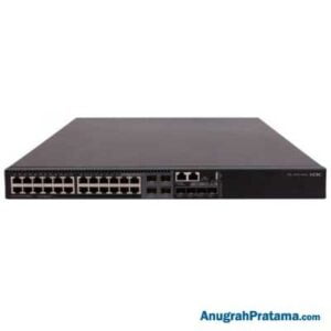H3C S5130S-28S-PWR-HI 24-Port PoE+ 10/100/1000BASE-T Ethernet, 4-Port 1G SFP (Combo), 4-Port 10G/1G BASE-X SFP+ Switch [LS-5130S-28S-PWR-HI-GL]