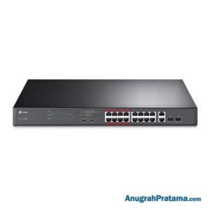 TP-LINK TL-SL1218MP 16 Port 10/100Mbps + 2 Port Gigabit Unmanaged PoE Switch