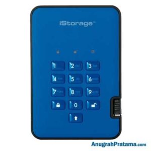 ISTORAGE diskAshur2 256-bit 1TB Portable Hard Drive - Ocean Blue [IS-DA2-256-1000-BE]