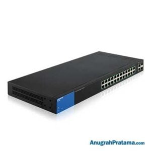 LINKSYS 24-Port Gigabit PoE+ Smart Managed Switch + 2x Gigabit SFP/RJ45 Combo Ports (LGS326MP-AP)