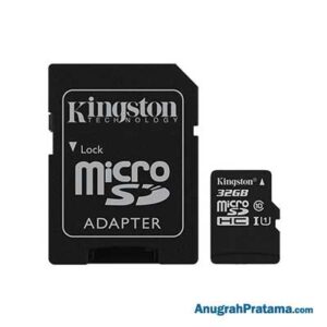 KINGSTON 32GB MicroSDHC Class 10 UHS-I (SDCS/32GB) with adapter