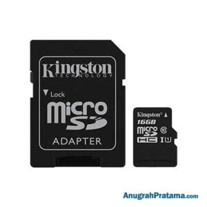 KINGSTON 16GB MicroSDHC Class 10 UHS-I (SDCS/16GB) with adapter