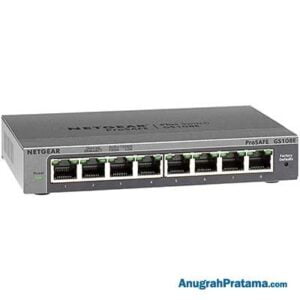 NETGEAR GS108E 8-Port Gigabit Ethernet Smart Managed Plus Switch