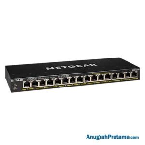 NETGEAR GS316PP 16-Port Gigabit Ethernet Unmanaged Switch with 16-port PoE+