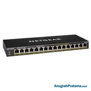 NETGEAR GS316P 16-Port Gigabit Ethernet Unmanaged Switch with 16-port PoE+