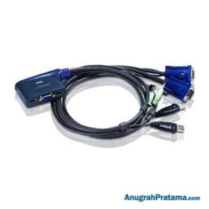 ATEN 2-Port USB VGA/Audio Cable KVM Switch (CS62US)