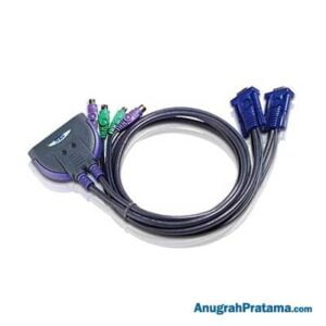 ATEN 2-Port PS/2 VGA Cable KVM Switch (CS62S)