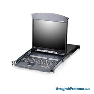 ATEN 8-Port Multi-Interface Cat 5 19 in Dual Rail LCD KVM Switch (KL1508AN-AXA-AG)