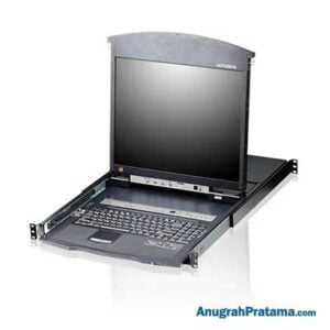 ATEN 8-Port Cat 5 High-Density 17 in Dual Rail LCD KVM Switch (KL1508AM-AXA-AG)