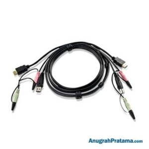 ATEN 1.8M USB HDMI KVM Cable with Audio (2L-7D02UH)