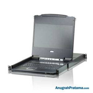 ATEN 8-Port USB DVI 17.3 in Single Rail WideScreen LCD KVM Switch (CL6708MW-AT-AG)