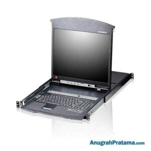 ATEN 16-Port PS/2-USB VGA 19 in Single Rail LCD KVM Switch (CL5716N-AT-AG)