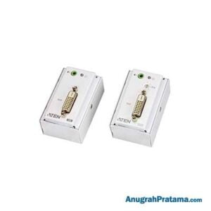 ATEN DVI/Audio Cat 5 Extender with MK Wall Plate (1920 x 1200@40m) (VE607)