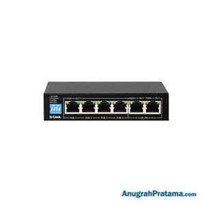 D-LINK DES-F1006P-E 6-Port 10/100Mbps Unmanaged Switch with 4x PoE Ports