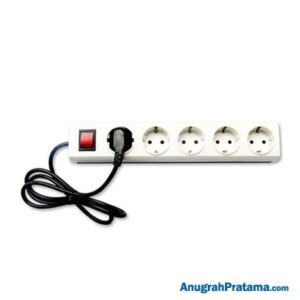 BROCO New Gee Multiple Portable Socket Outlets Art. 15851 - White (5 Sockets)