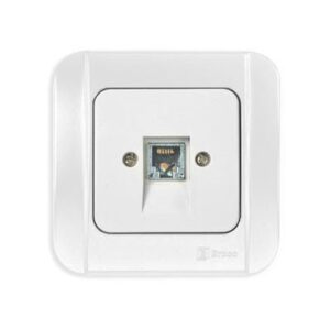 BROCO Galleo Telephone Socket Outlet (RJ11) Art. G171 - Snow White