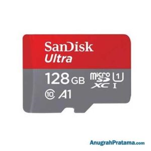 SANDISK Ultra 128GB Class 10 microSDXC UHS-1 Card 120MB/s Memory with Adaptor [SDSQUA4-128G-GN6FA]
