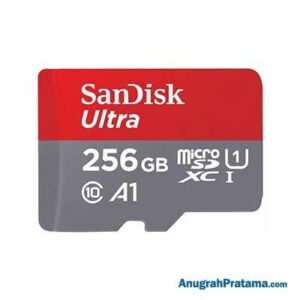 SANDISK Ultra 256GB Class 10 microSDXC UHS-1 Card 120MB/s Memory with Adaptor [SDSQUA4-256G-GN6FA]