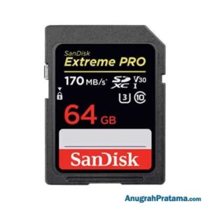 SANDISK Extreme Pro 64GB Class 10 SDXC UHS-I Card 170MB/s Memory [SDSDXXY-064G-GN4IN]