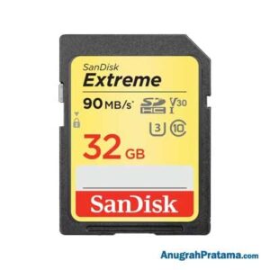 SANDISK Extreme 32GB Class 10 SDHC UHS-I Card 90MB/s Memory [SDSDXVE-032G-GNCIN]