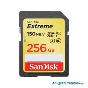 SANDISK Extreme 256GB Class 10 SDXC UHS-I Card 150MB/s Memory [SDSDXV5-256G-GNCIN]