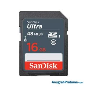 SANDISK Ultra 16GB Class 10 SDHC UHS-I Card 48MB/s Memory [SDSDUNB-016G-GN3IN]