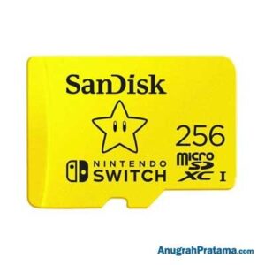 SANDISK 256GB microSDXC UHS-I Card 100MB/s Memory For Nintendo Switch [SDSQXAO-256G-GNCZN]