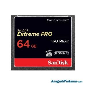 SANDISK Extreme Pro 64GB Compact Flash Card 160MB/s Memory [SDCFXPS-064G-X46]