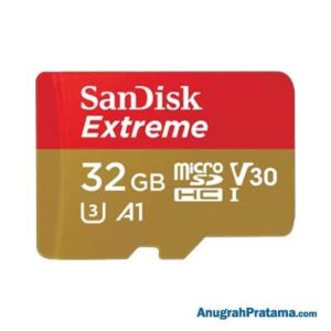 SANDISK Extreme 32GB Class 10 microSDHC UHS-I Card 100MB/s Memory [SDSQXAF-032G-GN6MN]