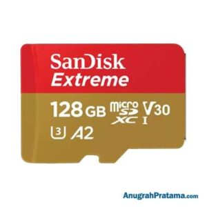 SANDISK Extreme 128GB Class 10 microSDXC UHS-I Card 160MB/s Memory For Mobile Gaming [SDSQXA1-128G-GN6GN]