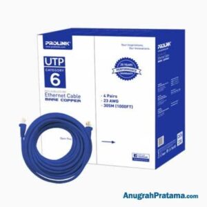 PROLINK UTP Lan Cable Bare Cooper CAT6 23U - Blue