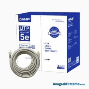 PROLINK UTP Lan Cable Bare Cooper CAT5e 24UC - Grey