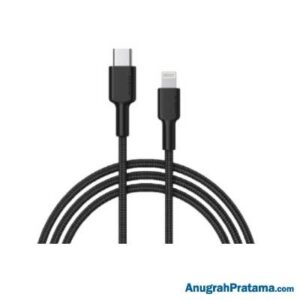 AUKEY Kabel Charger Braided Nylon MFi USB-C T0 Lightning 2m CB-CL2 - Black